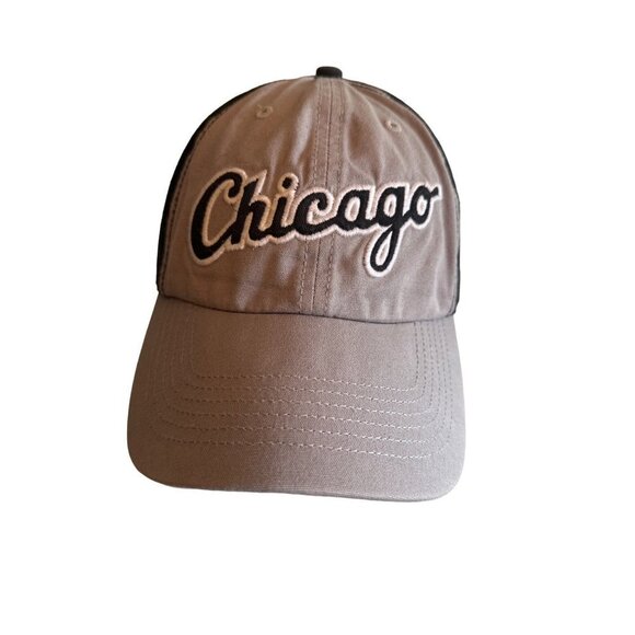 Chicago Gray Black City Hat Cap Adjustable - Picture 1 of 7